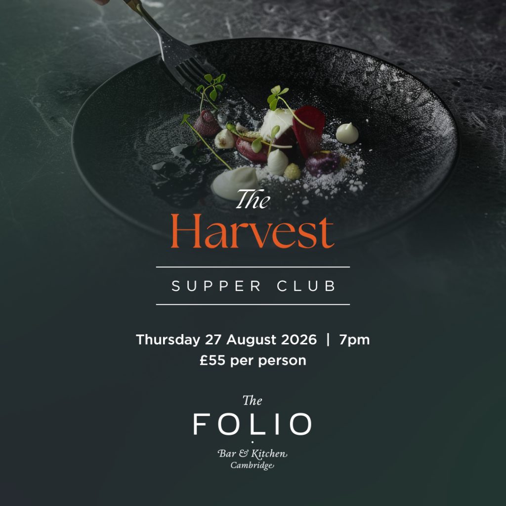The Harvest Supper Club at The Folio Bar & Kitchen, Thursday 27 August 2026