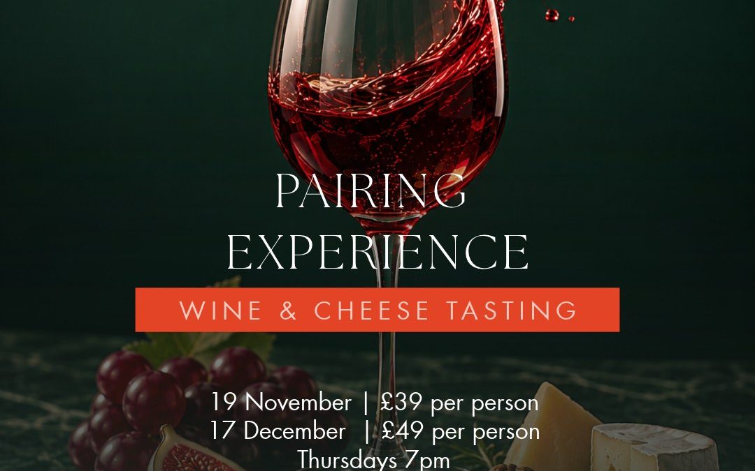 Wine and cheese tasting pairing experience at The Folio Bar & Kitchen Cambridge